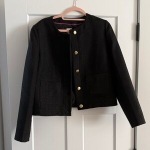 J. Crew Black Jacket with Gold Accents